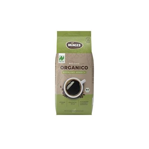 MINGES Organico Mahlkaffee Bio-Kaffee, gemahlen Arabicabohnen mild 500,0 g