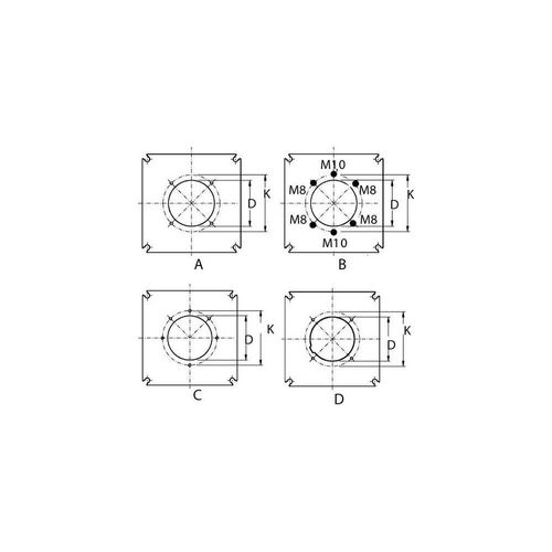 Buderus Brennerplatte SB625, 338x338mm Brennerloch 185, Lochkreis 210, M10 7057621