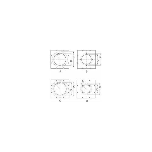 Buderus Brennerplatte SB745, 430x430mm Brennerloch 260, Lochkreis 310, M12 63029975