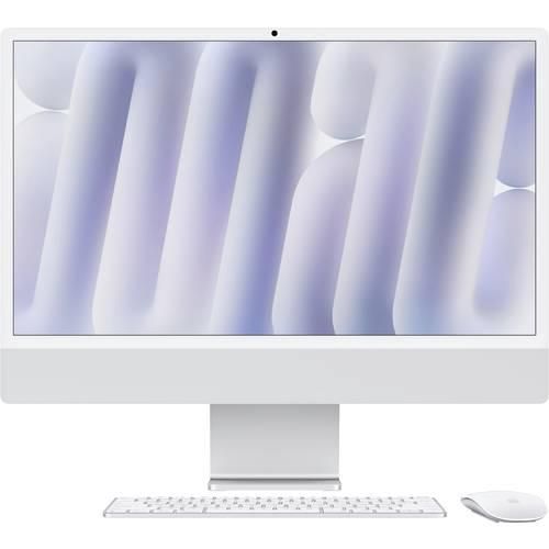 Apple iMac 24 Retina 4.5K (M4, 2024) 61 cm (24 Zoll) Silber Apple M4 10-Core CPU mit 4 Performance-Kernen und 6 Effizienz-Kernen 16 GB RAM 512 GB SSD Apple M4