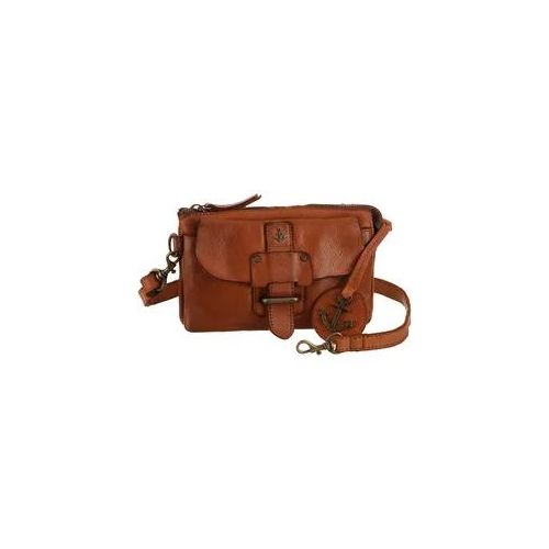 Mini Bag HARBOUR 2ND "Luna-2" Gr. B/H/T: 19cm x 12cm x 8cm, braun (charming cognac) Damen Taschen mit 2 Hauptfächern