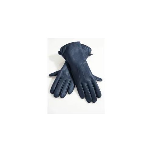 Lederhandschuhe HEINE Gr. 7,5, blau (marine) Damen Handschuhe Handschuh