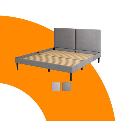 Letto in Tessuto Emma Comfort - 120x190 cm Image