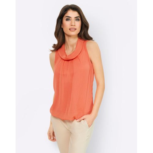 Blusentop HEINE Gr. 38, orange (mandarine) Damen Blusen