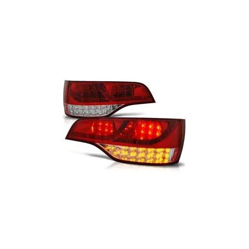 LED Rückleuchten für Audi Q7 4L Bj. 05-09 Rot/Chrom