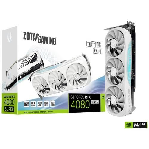 Zotac Grafikkarte Nvidia GeForce RTX 4080 Super GAMING Trinity OC White Edition 16 GB GDDR6X-RAM PCIe x16 DisplayPort, HDMI® NVIDIA G-Sync