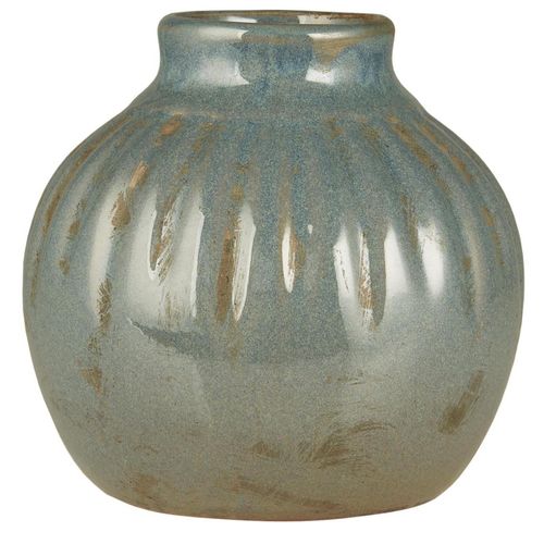 IB Laursen Vase Marina Antik-Look, Höhe 13, Ø 12.5 cm, Blau