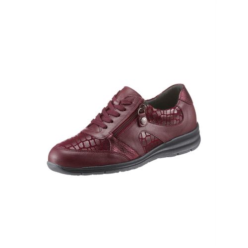 Schnürschuh CASUAL LOOKS, Damen, Gr. 36, rot (bordeaux), Glattleder, sportlich, Schuhe