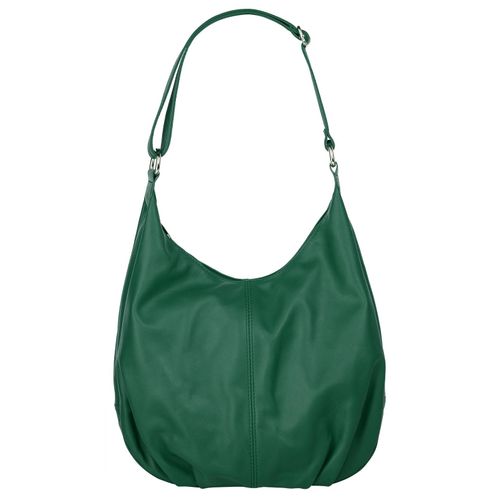 Shopper CLUTY Gr. B/H/T: 31cm x 28cm x 7cm onesize, grün (dunkelgrün) Damen Taschen echt Leder, Made in Italy