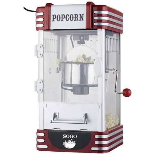 SOGO Human Technology PAL-SS-11350 Popcorn-Maker Silber-Rot