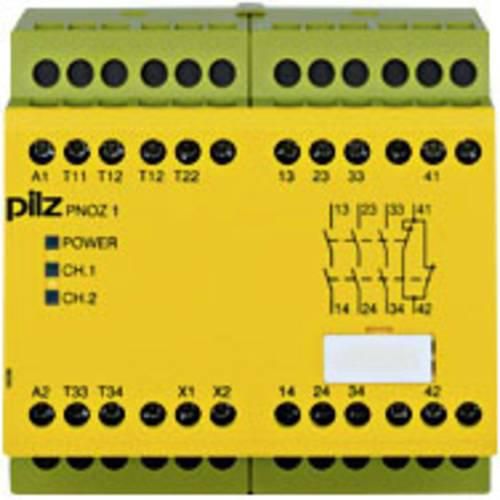 Sicherheitsschaltgerät PNOZ 1 24VDC 3n/o 1n/c PILZ Betriebsspannung: 24 V/DC 3 Schließer, 1 Öffner (B x H x T) 90 x 87 x 121 mm 1 St.