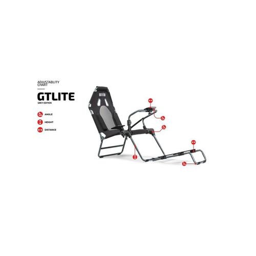 Next Level Racing GT Lite Racing Foldable Cockpit - Grey