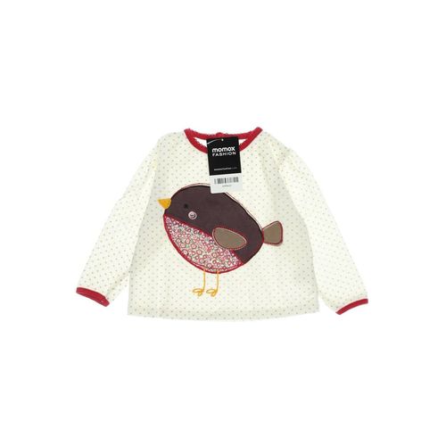 JoJo Maman Bebe Damen Langarmshirt, weiß, Gr. 80