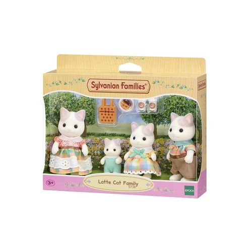 Sylvanian Families Latte Cat Family