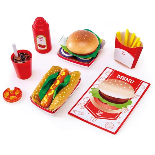 Hape Spiellebensmittel »Fastfood-Set«, (27 tlg.)