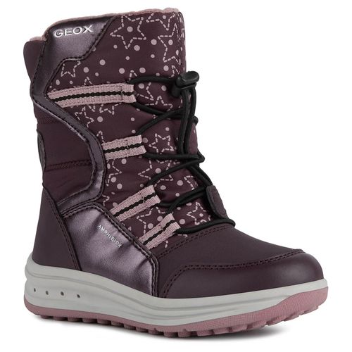 Winterstiefel GEOX Gr. 29, lila (violett) Kinder Schuhe Snowboots, Klettstiefel mit hübschem Sternchenmuster