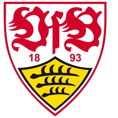 Wandtattoo WALL-ART "Fußball VfB Stuttgart Logo" Wandtattoos Gr. B/H/T: 80cm x 89cm x 0,1cm, bunt selbstklebend, entfernbar