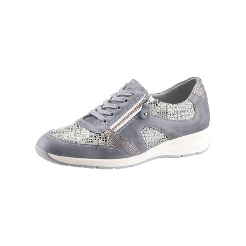 Schnürschuh CASUAL LOOKS, Damen, Gr. 37, grau, Glattleder, sportlich, Schuhe