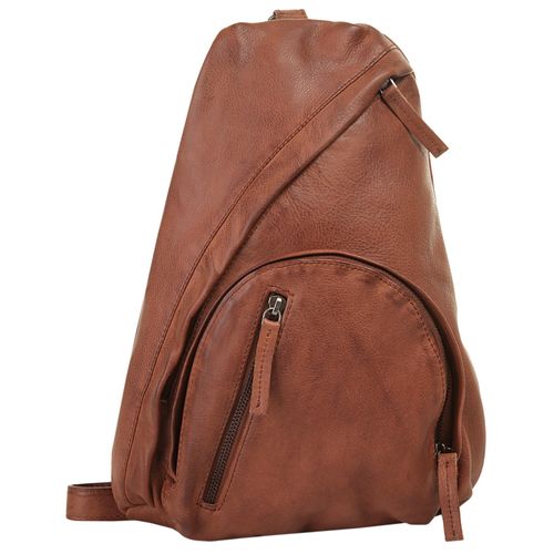 Umhängetasche WOUWOU Gr. B/H/T: 36cm x 25cm x 8cm onesize, braun (cognac) Damen Taschen echt Leder