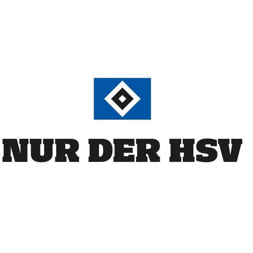 Wandtattoo WALL-ART "Hamburger SV Nur der HSV" Wandtattoos Gr. B/H/T: 140cm x 80cm x 0,1cm, Hamburger SV Nur der HSV, bunt (mehrfarbig) selbstklebend, entfernbar