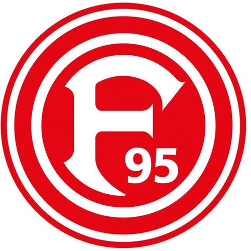 Wandtattoo WALL-ART "Fortuna Düsseldorf Logo" Wandtattoos Gr. B/H/T: 80cm x 80cm x 0,1cm, rot selbstklebend, entfernbar