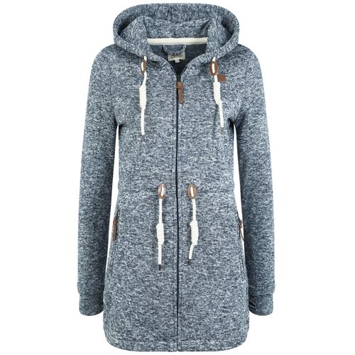 Strickfleecejacke OXMO "Strickfleecejacke OXThora" Gr. M, blau (insignia b) Damen Jacken