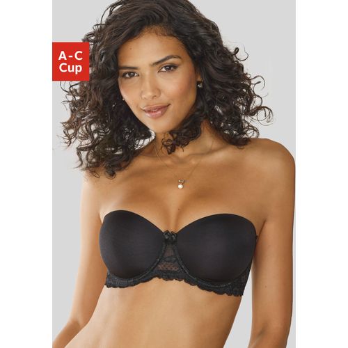 Schalen-BH NUANCE, Damen, Gr. 80, Cup C, schwarz, Spitze, Obermaterial: 80% Polyamid, 20% Elasthan, sexy, BHs, mit abnehmbaren Trägern und Details aus Spitze, Dessous