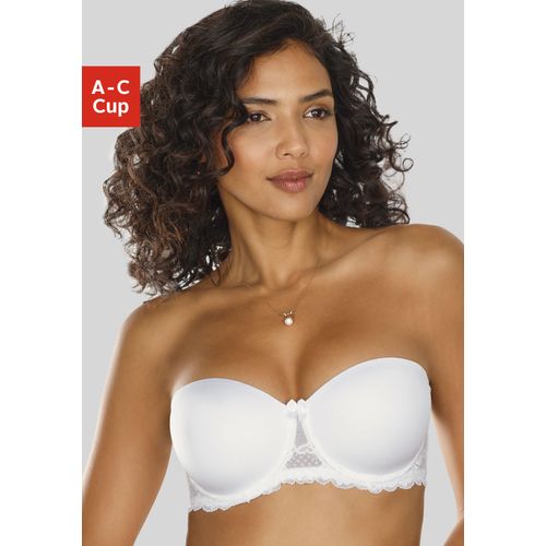 Schalen-BH NUANCE, Damen, Gr. 85, Cup C, weiß, Spitze, Obermaterial: 80% Polyamid, 20% Elasthan, sexy, BHs, mit abnehmbaren Trägern und Details aus Spitze, Dessous