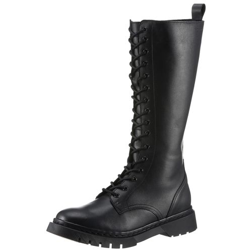 Schnürstiefel TAMARIS Gr. 39, Varioschaft, schwarz Damen Schuhe Blockabsatz, Langschaftstiefel mit praktischem Innenreißverschluss