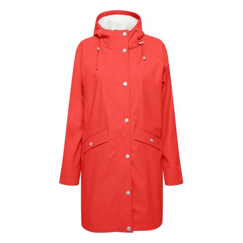 Regenjacke ICHI "Regenjacke IHTazi" Gr. L, rot (poppy red) Damen Jacken