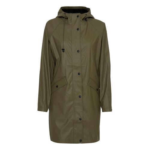 Regenjacke ICHI "Regenjacke IHTazi" Gr. S, grün (kalamata) Damen Jacken