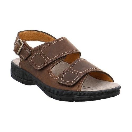 Riemchensandale JOMOS Gr. 42, braun Herren Schuhe Sommerschuh, Klettschuh, Outdoorschuh, mit Kontrastnähten