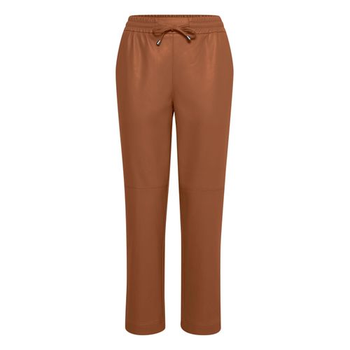 Jogger Pants OXMO "Jogger OXPaulia" Gr. L, N-Gr, braun (toffee) Damen Hosen