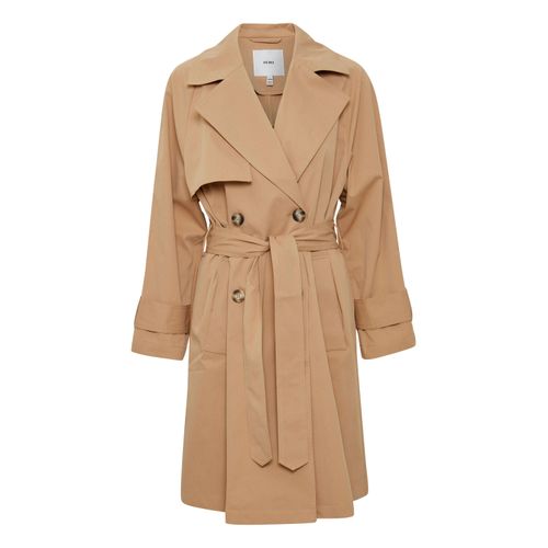 Trenchcoat ICHI "Trenchcoat IHElova" Gr. 40, braun (tannin) Damen Mäntel