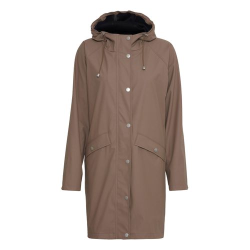 Regenjacke ICHI "Regenjacke IHTazi" Gr. M, beige (fossil) Damen Jacken