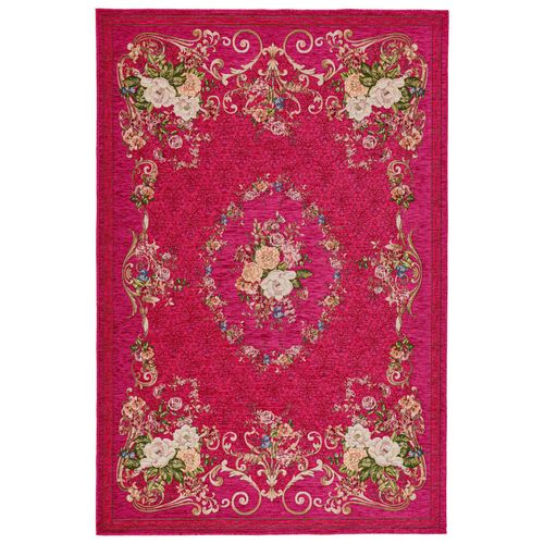 Teppich HEINE HOME Gr. 5, pink, B:160cm H:4mm L:230cm, Baumwolle, Polyester, Kunstfaser, Kunstfaser, Polypropylen, Teppiche