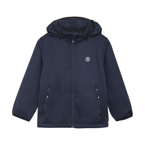 Softshelljacke COLOR KIDS "Softshelljacke COSoftshell" Gr. 104, blau (total eclipse) Mädchen Jacken