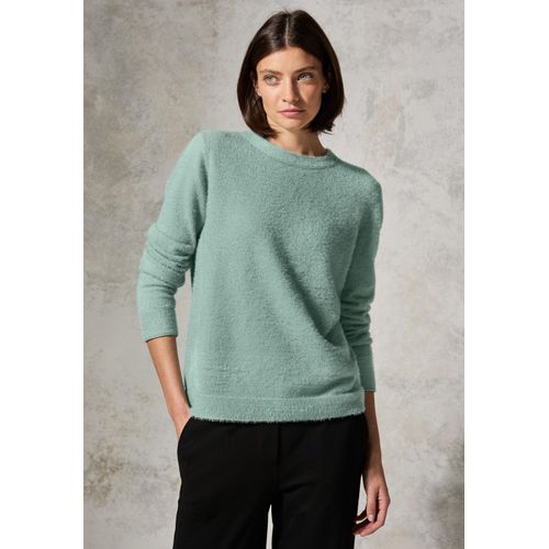 Strickpullover CECIL Gr. M (40), glaced salvia grün Damen Pullover mit Glitzer-Details