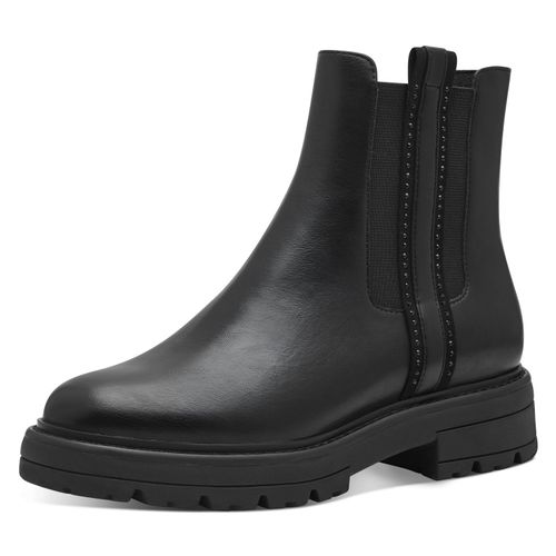 Chelseaboots MARCO TOZZI Gr. 36, schwarz Damen Schuhe Blockabsatz, Boots, Stiefelette mit Feel Me-Ausstattung