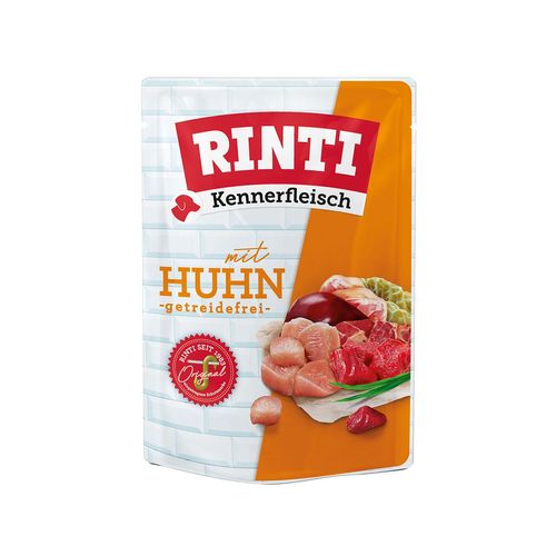 Rinti Kennerfleisch mit Huhn Pouch 10x400g