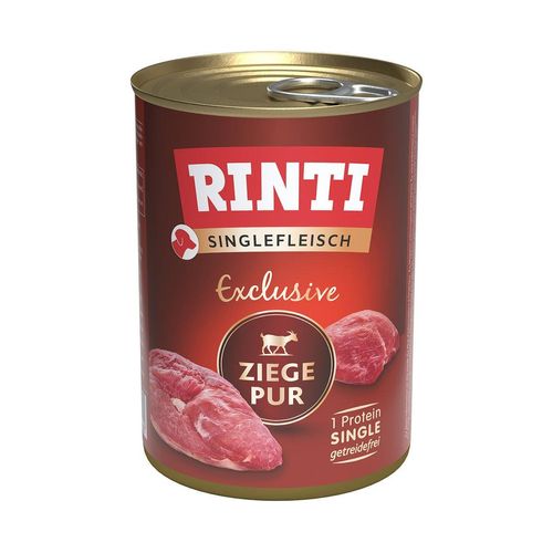 Rinti Singlefleisch Exclusive Ziege pur 12x400g