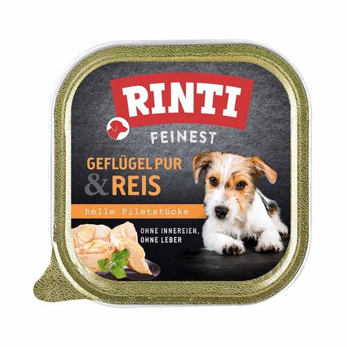 Rinti Feinest Geflügel pur & Reis 22x150g