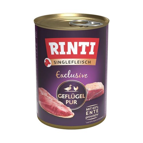 Rinti Singlefleisch Exclusive Geflügel pur 24x400g