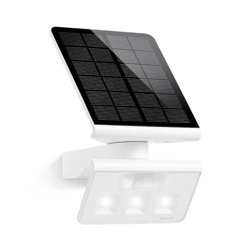 Steinel LED Solarleuchte XSolar L-S weiß mit Bewegungsmelder Solar Außenwandleuchte Solar-Panel drehbar warmweiß