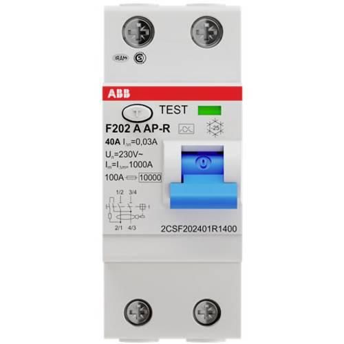 ABB 2CSF202401R1400 F202 A-40/0,03 AP-R FI-Schutzschalter A 2polig 40 A 0.03 A 230 V