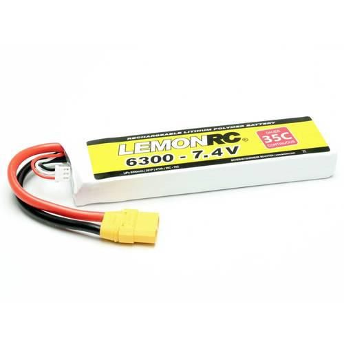 LemonRC Modellbau-Akkupack (LiPo) 7.4 V 6300 mAh Zellen-Zahl: 2 35 C Softcase XT90