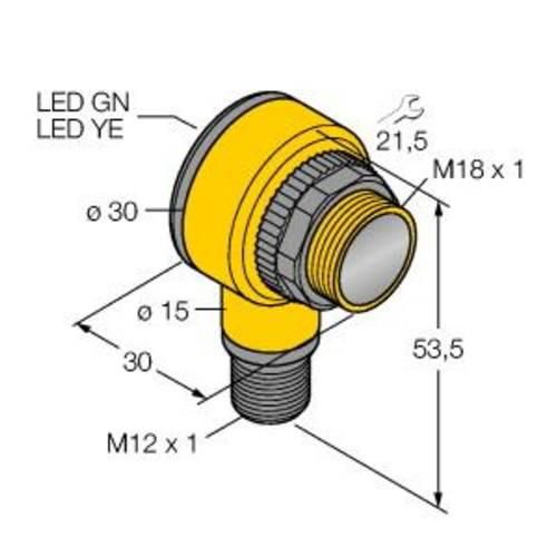 Turck Reflexions-Lichtschranke T18-2VPLP-Q8 3802628 1 St.