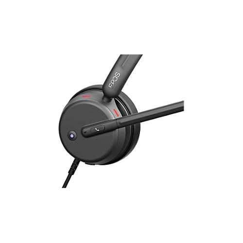 EPOS Headset Impact 460T, Binaural (beidseitig), kabelgebunden, USB-C / USB-A, Optimiert für UC, zertifiziert für Microsoft Teams
