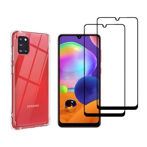 Hülle Samsung Galaxy A31 und 2 schutzfolien - TPU - Transparent