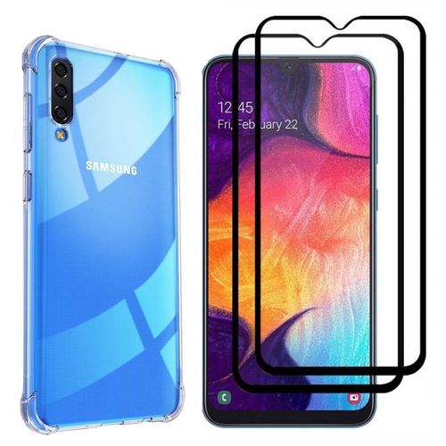 Hülle Samsung Galaxy A50 und 2 schutzfolien - TPU - Transparent